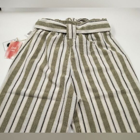 Light Jogger Cotton Pant Belt Tie Front Cuff Pant SZ Med Cisono - Picture 8 of 14